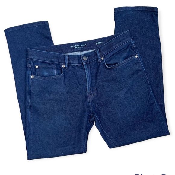 Banana Republic Other - BANANA REPUBLIC SLIM CUT TRAVELER INDIGO BLUE JEANS 32x30